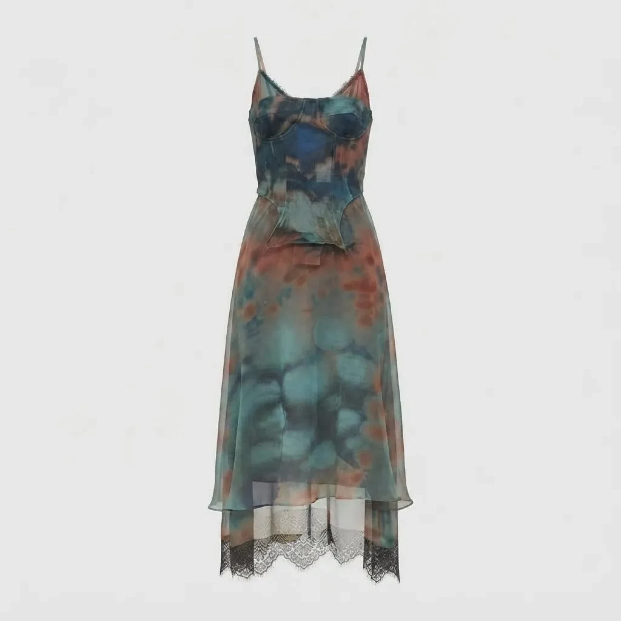 Платье Tie-Dye из шифона